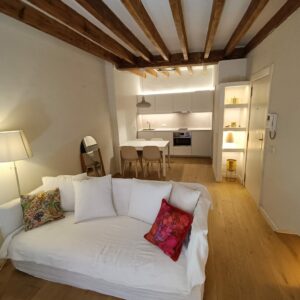Living Area In One Bedroom Apartment In La Lonja With Community Terrace