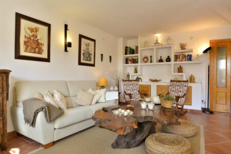 Living Area In Three Bedroom Apartment With A Terrace In Palmanova