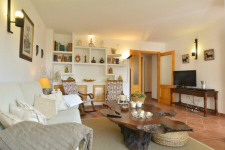 Living Area In Three Bedroom Apartment With A Terrace In Palmanova