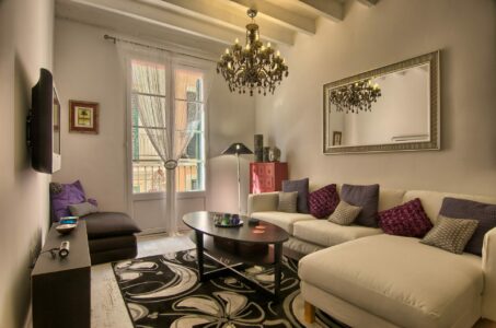 Living Area In Three Bedroom Loft Apartment In Palma Old Town