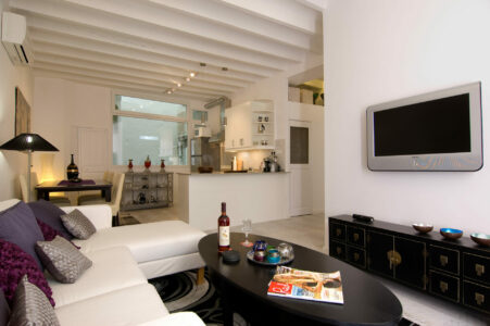 Living Area In Three Bedroom Loft Apartment In Palma Old Town