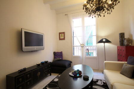 Living Area In Three Bedroom Loft Apartment In Palma Old Town