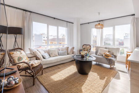 Living Area In Two Bedroom Apartment In Santa Catalina With Shared Terrace