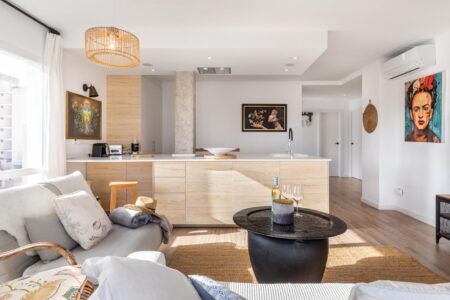 Living Area In Two Bedroom Apartment In Santa Catalina With Shared Terrace