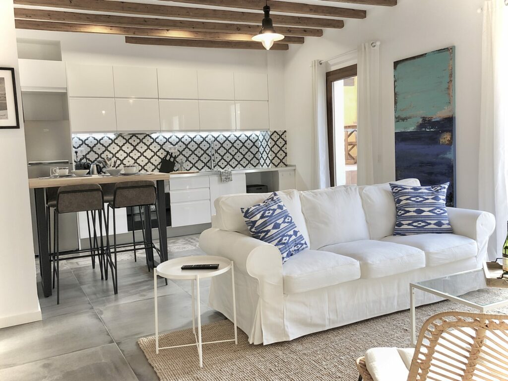 Livingroom In Stunning Two Bedroom Apartment With A Terrace