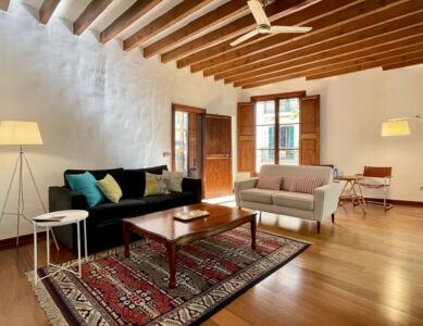 Livingroom In Two Bedroom Apartment With 5 Balconies