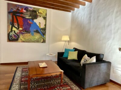 Livingroom In Two Bedroom Apartment With 5 Balconies