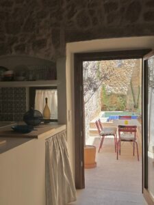 Patio And Pool In Village House In Muro With Pool