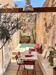 Patio And Pool In Village House In Muro With Pool