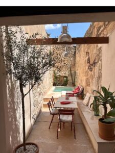 Patio And Pool In Village House In Muro With Pool