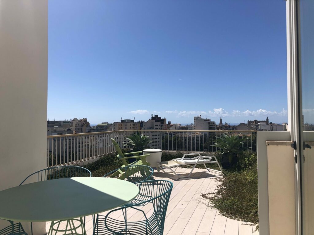 Terrace At Penthouse In Palma With Terraces And Panoramic City Views