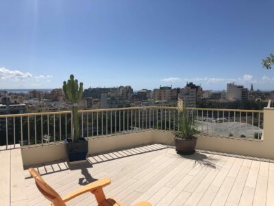 Terrace At Penthouse In Palma With Terraces And Panoramic City Views