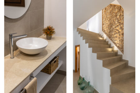 Bathroom In Renovated Village House In Santa Eugenia 7