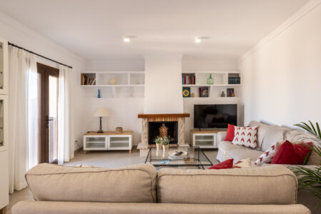 Living Room In Renovated Village House In Santa Eugenia 4
