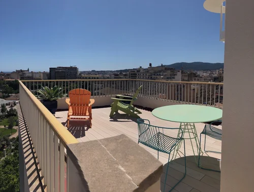 Terrace At Penthouse In Palma With Terraces And Panoramic City Views